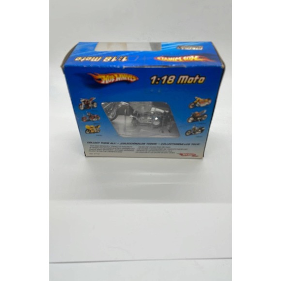 Hot Wheels Blacktop Chopper Diecast Police Motorcycle 1:18 2004 Mattel China NIB - Picture 4 of 5